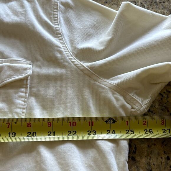 Woolrich Pendulum Cream Corduroy button down‎ Shirt buffalo plaid cuffs size XXL - Picture 12 of 12